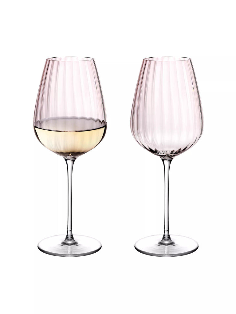 Round Up Dusty Rose Set of 2 White wine glasses