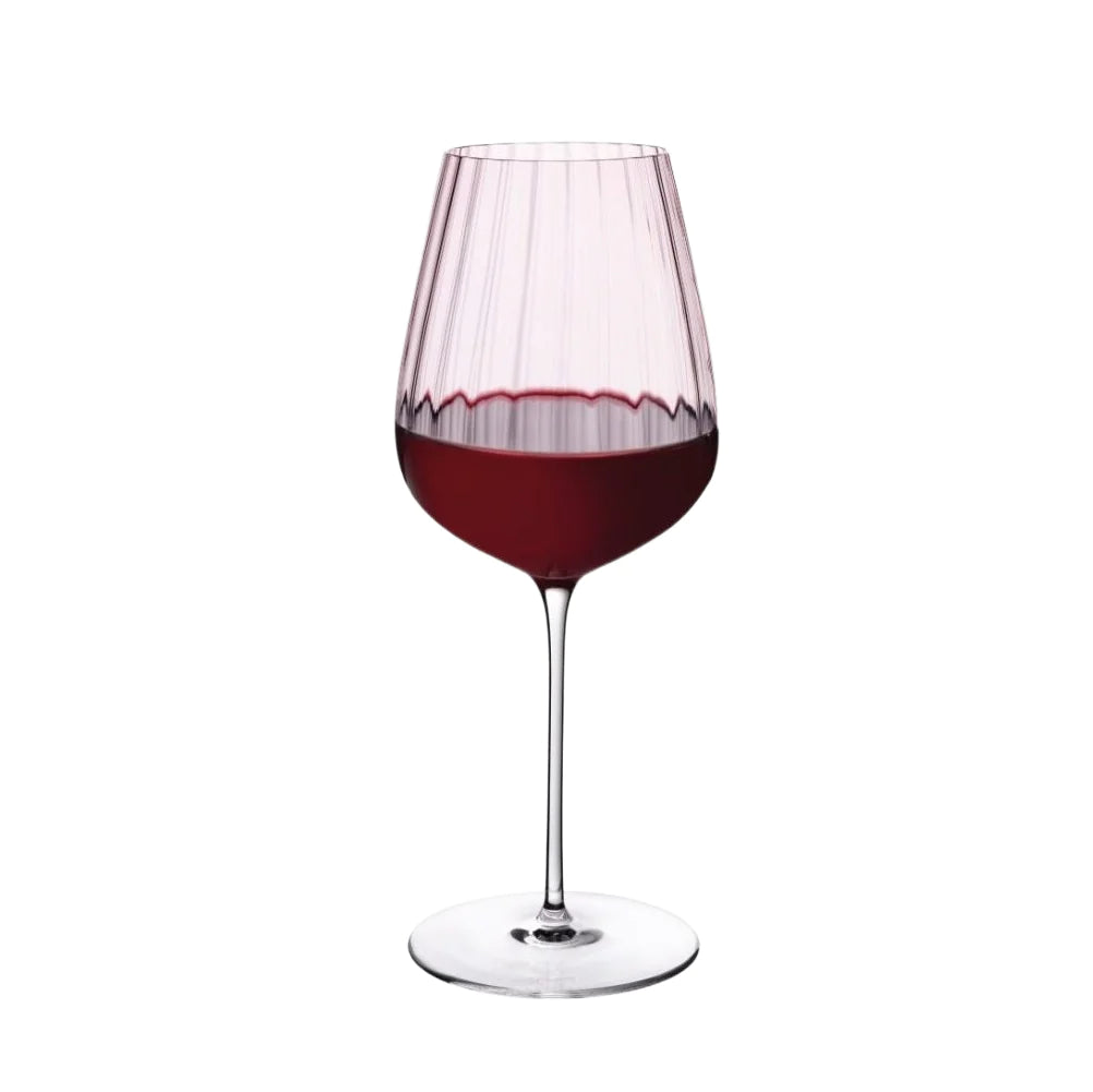 Round Up Dusty Rose Set of 2 Red wine glasses
