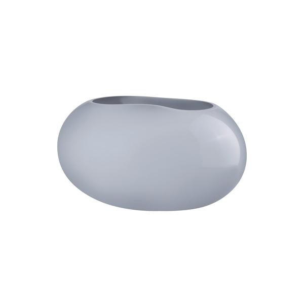 Satin Vase Small Opal Grey