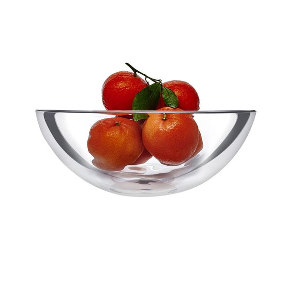 glass bowl and fruit | clear essence glass bowl