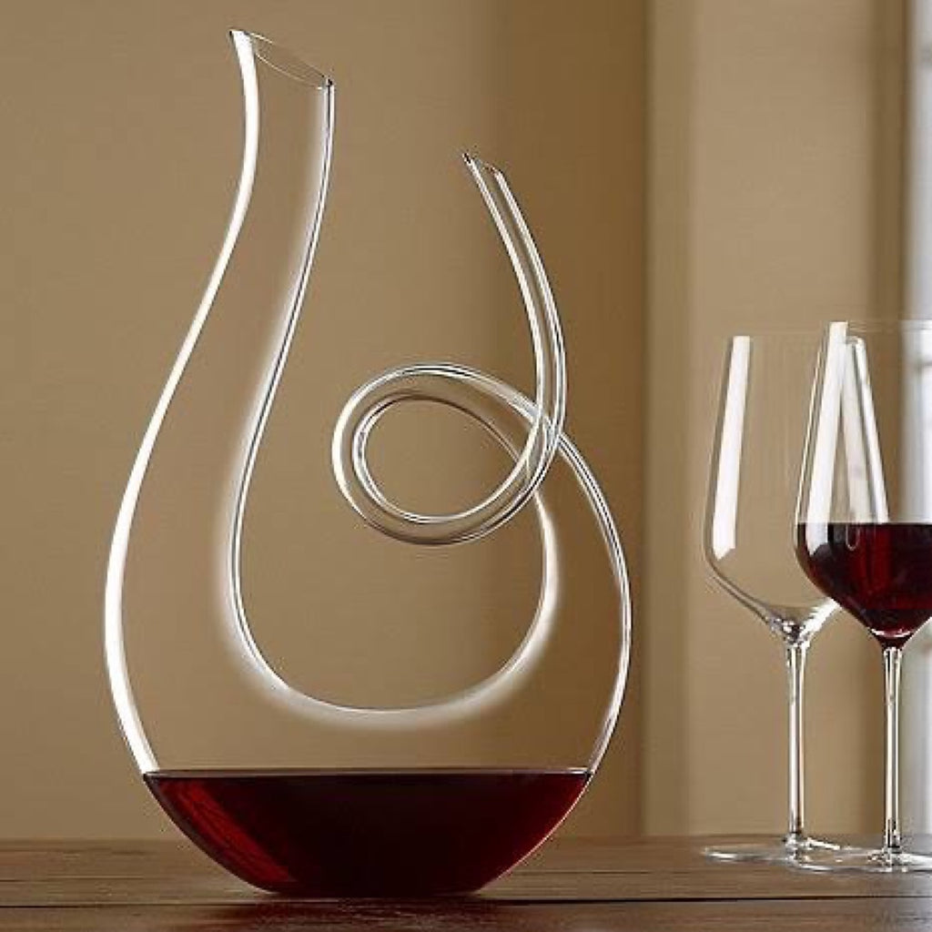 Balance Wine Decanter With Wooden Base